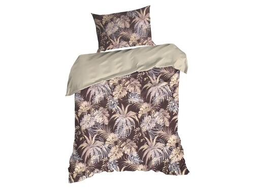 Obliečky na posteľ z mikrovlákna - Rodos ozdobené tlačou exotických kvetov, prikrývka 140 x 200 cm + 1x vankúš 70 x 80 cm